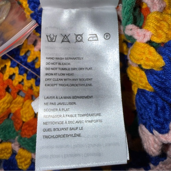 Farm RIO Multi Stitches Crochet Blouse Size L - Picture 13 of 14